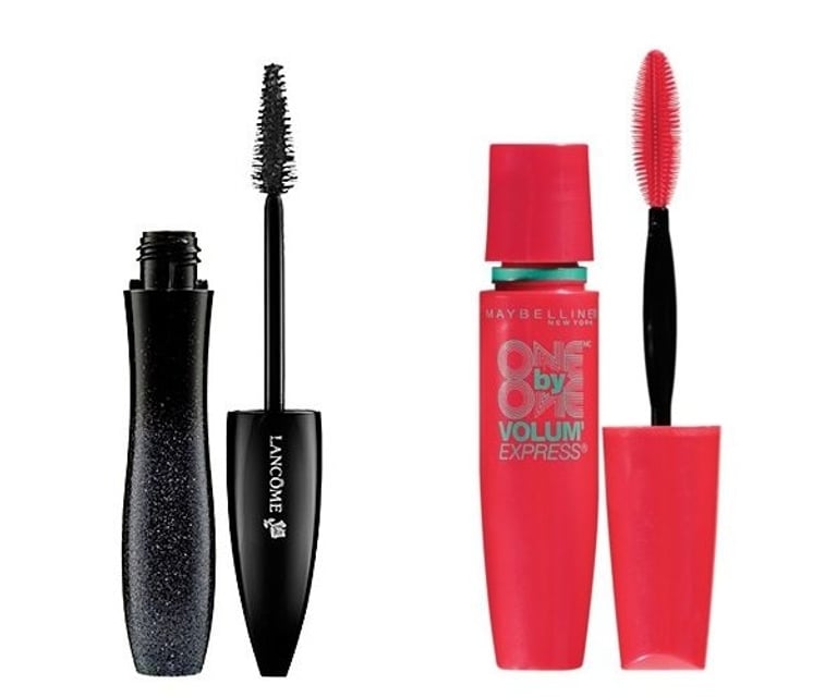 ancome Hypnose Star mascara and Maybelline Volum Express One by One mascara