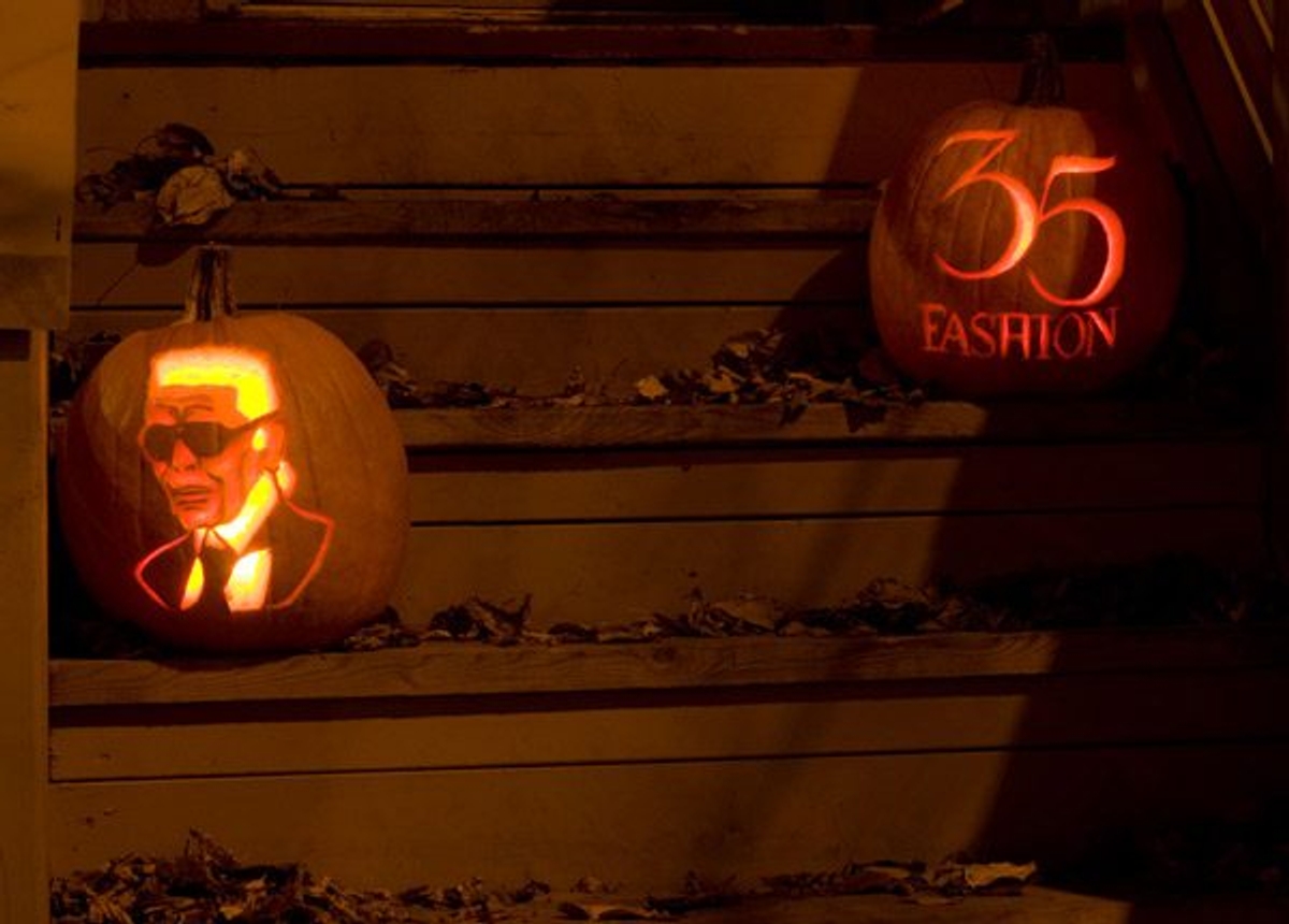 Karl Lagerfeld Halloween Pumpkin DIY Intro