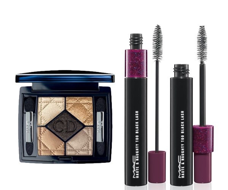 Dior 5-colour eyeshadow in Night Golds and MAC Haute Naughty mascara Dior 5-colour eyeshadow in Night Golds and MAC Haute Naughty mascara