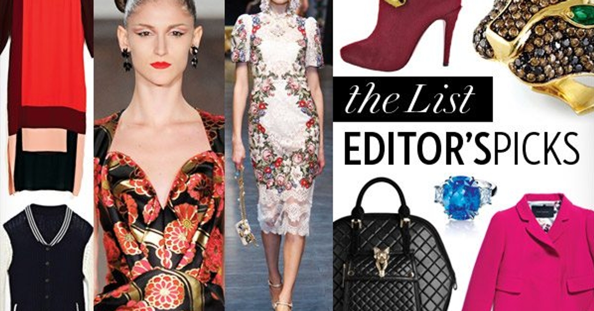 Fall 2012 Trends Editor’s picks: The must-have items you need to bring ...