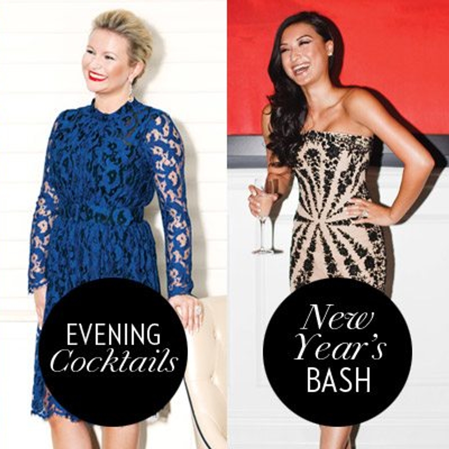 sachin and babi light blue dress Holiday Dresses – Winter Formals & Party Looks main image 0