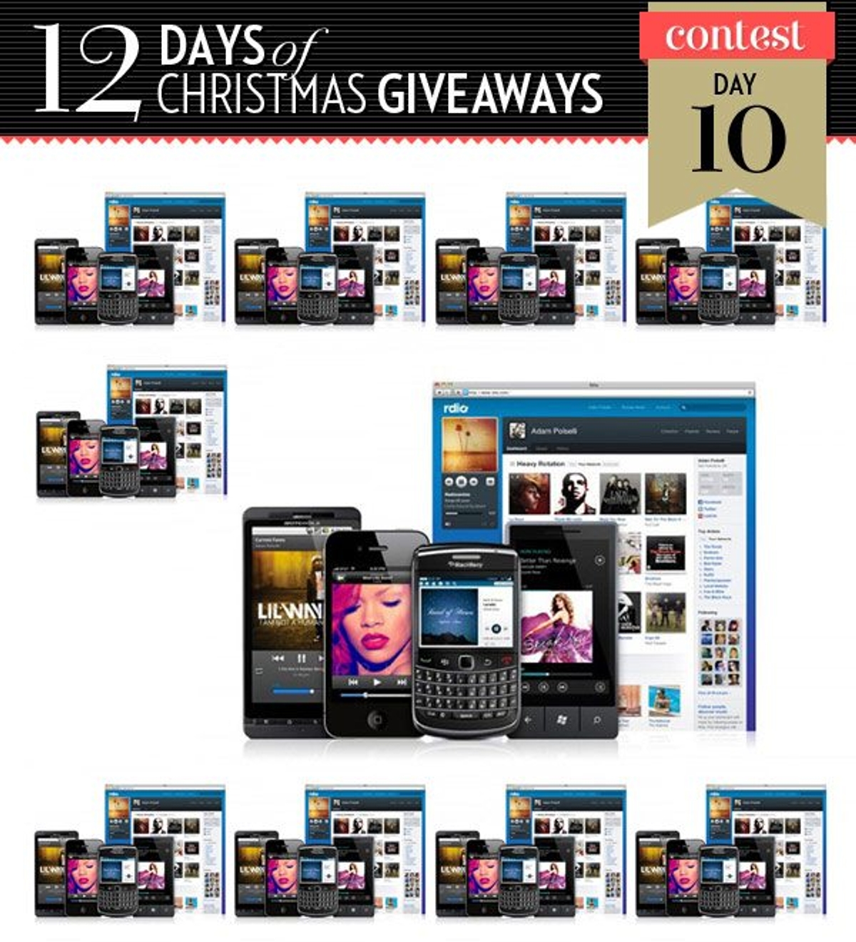 10 Subscriptions to Rdio