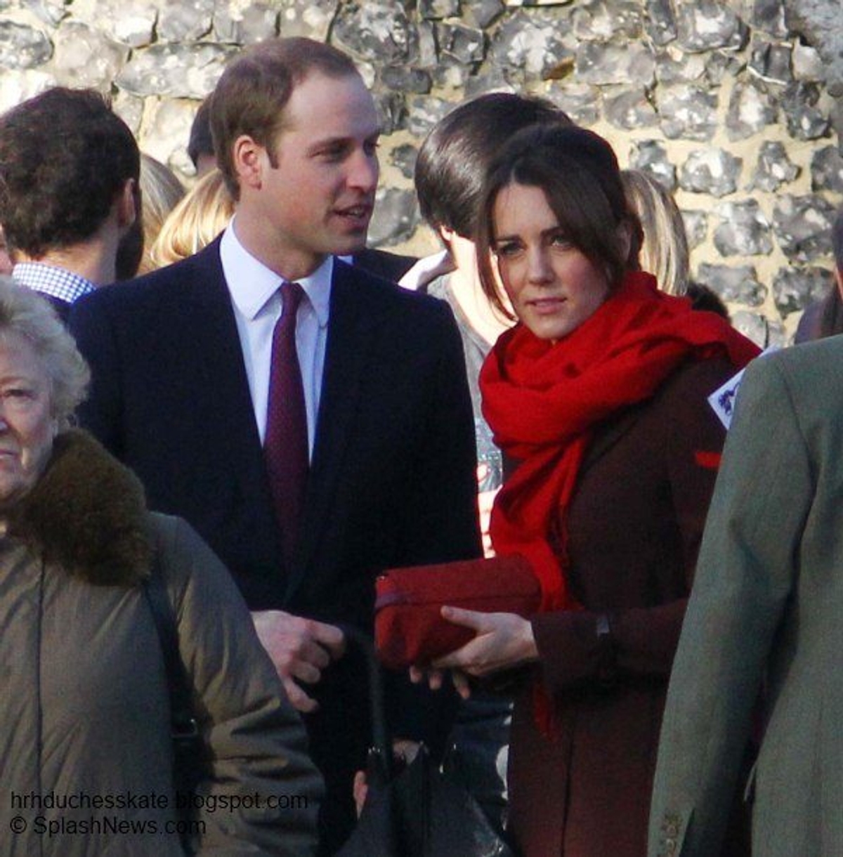 Prince William and Kate Middleton attend Christmas Day services in Berkshire England