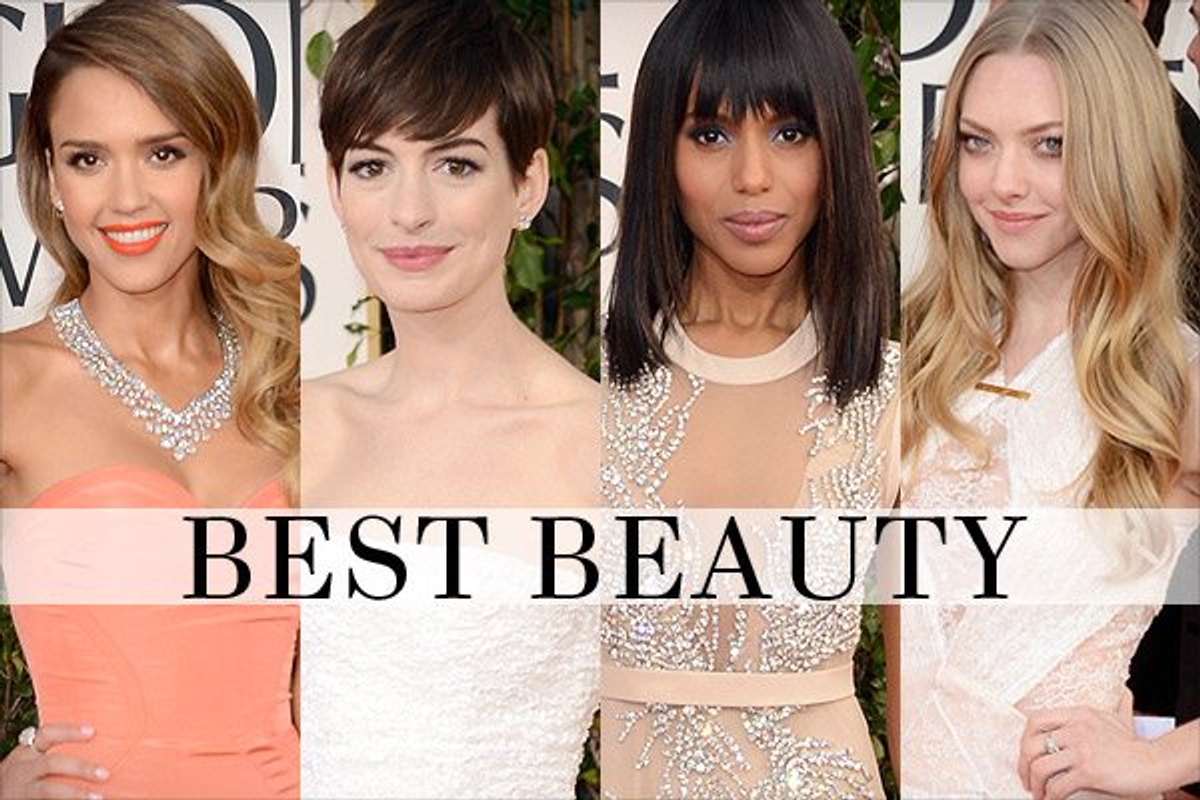 Golden Globes 2013 best beauty trends hair makeup