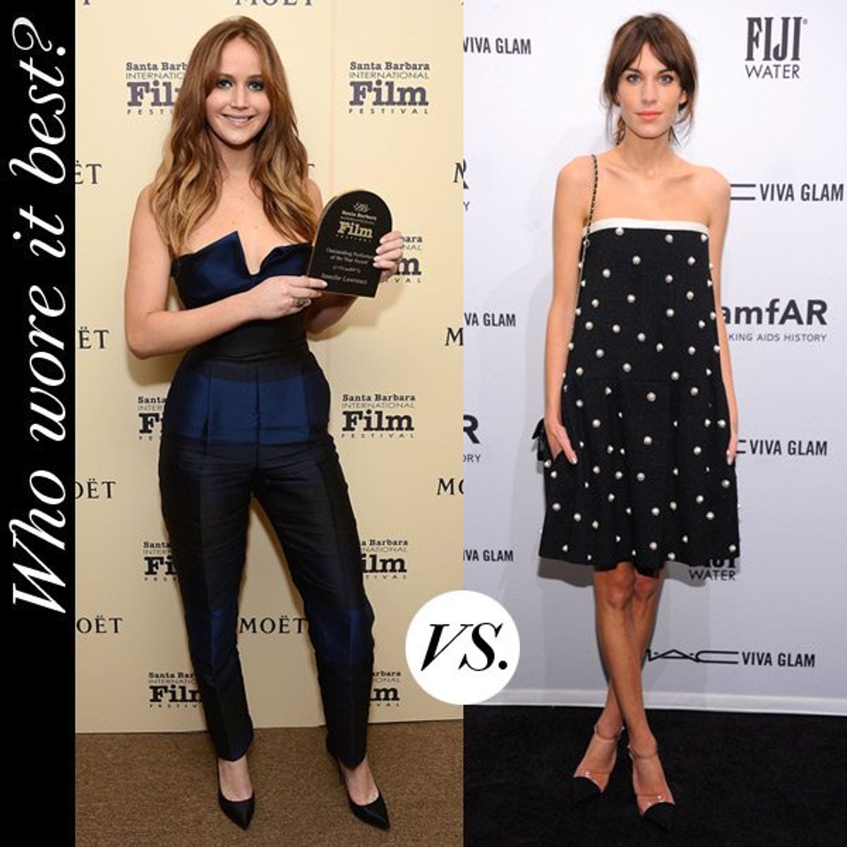 Jennifer Lawrence Alexa Chung Strapless
