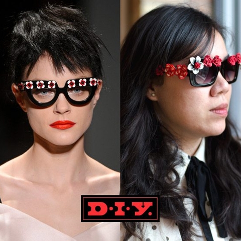 DIY Sunglasses: Replicate the feel of Prada's Spring 2013 shades in 3 steps (and less than $20)
