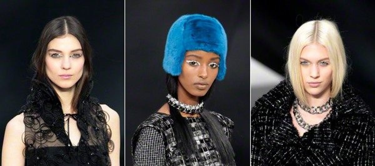 Chanel Fall 2013 backstage beauty sequin eyes