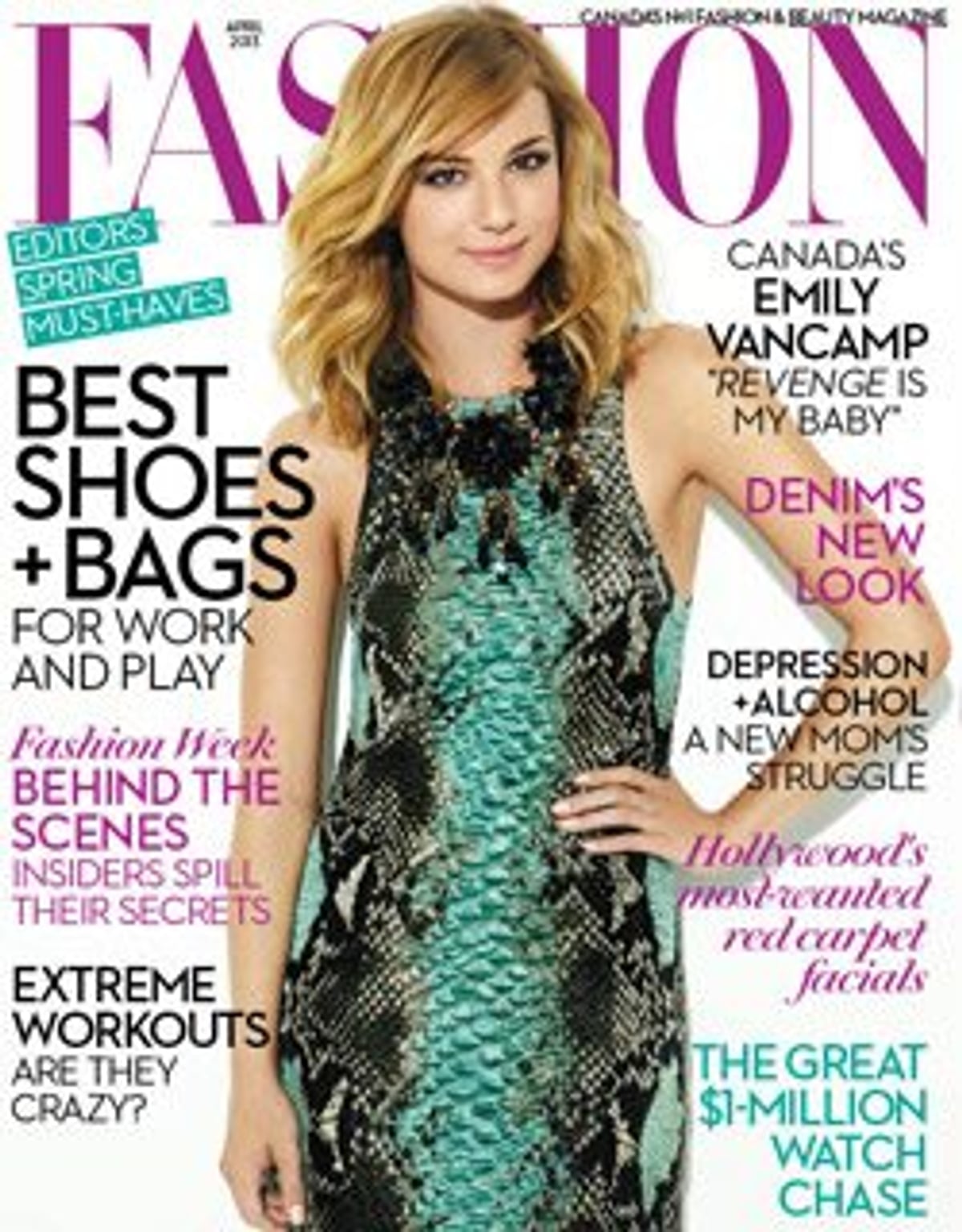 Fashion Magazine April 2013 Emily Vancamp