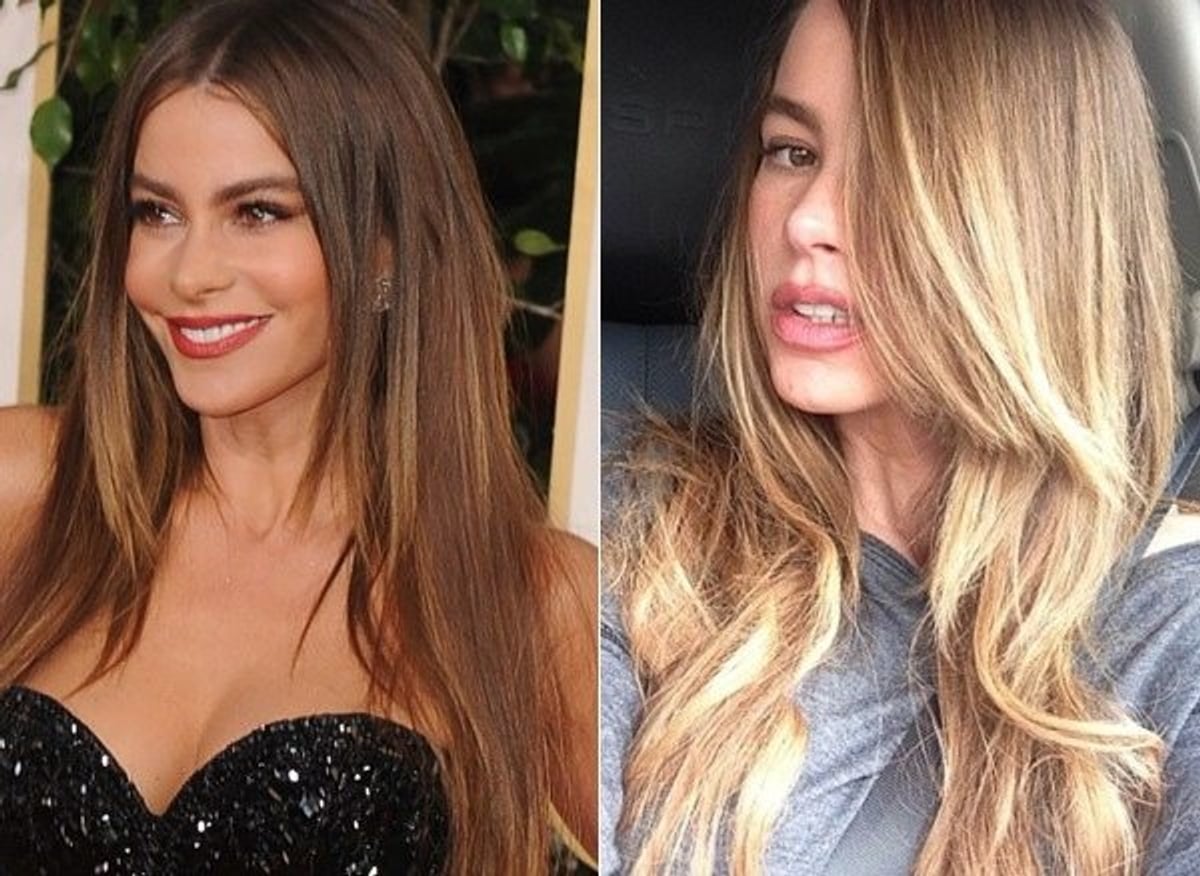 Sofia Vergara new Blonde Hair