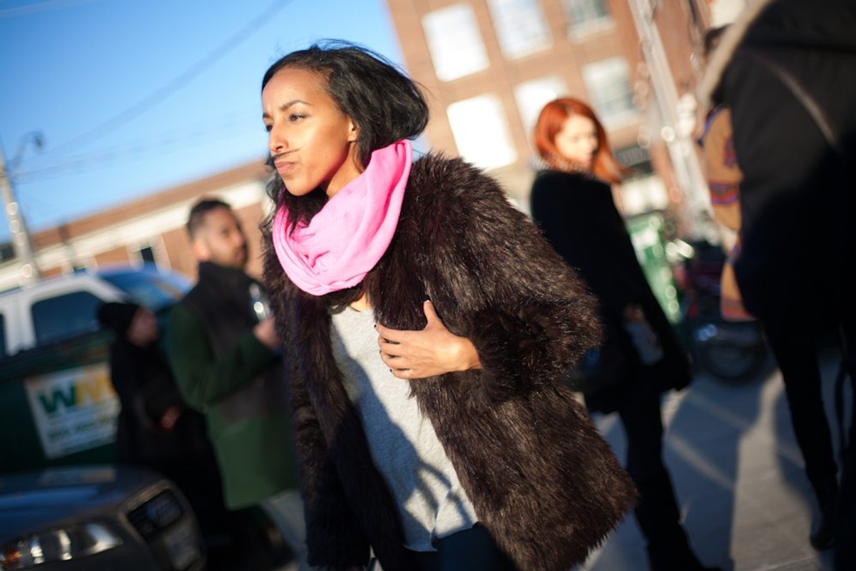 Street Style Toronto Fashion Week Fall 2013 Amina Said