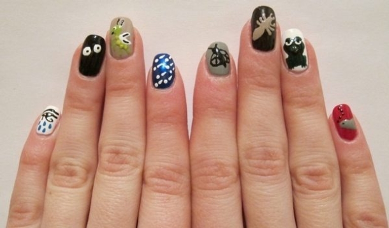 Passover nail art Passover nail art