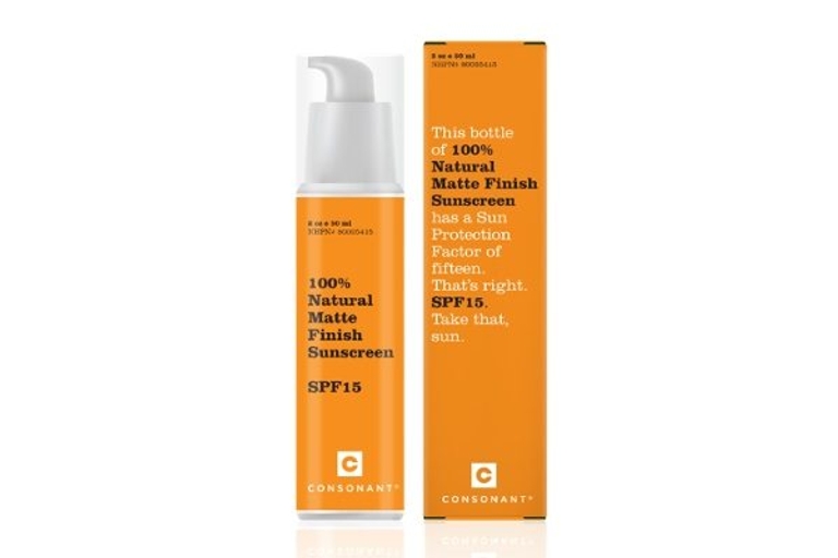 Consonant 100% Natural Matte Finish Sunscreen SPF 15