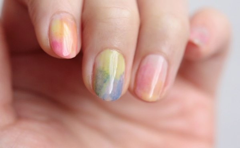 Cup of Jo watercolour nail art Cup of Jo watercolour nail art