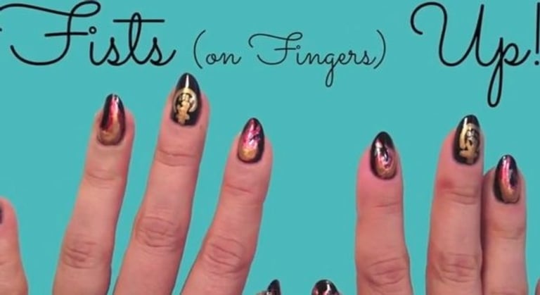 Spring nail art Spring nail art