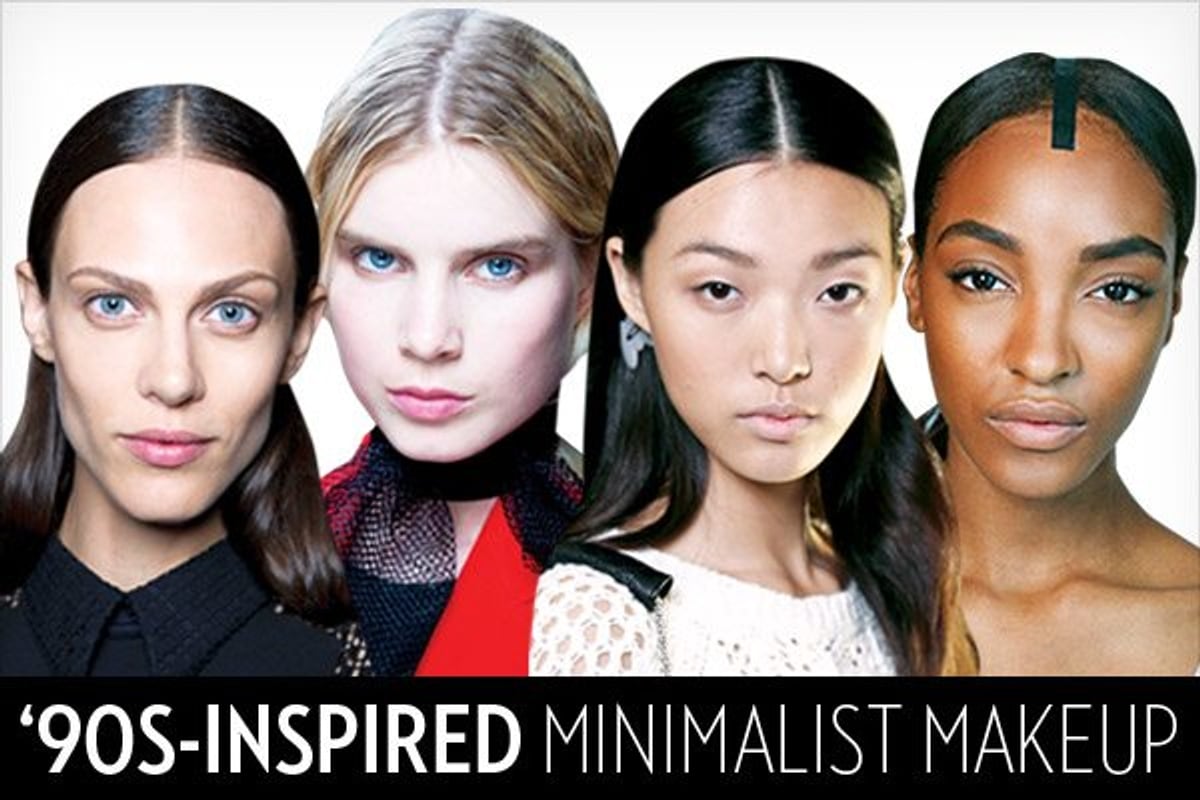 1990s beauty trend minimalist makeup