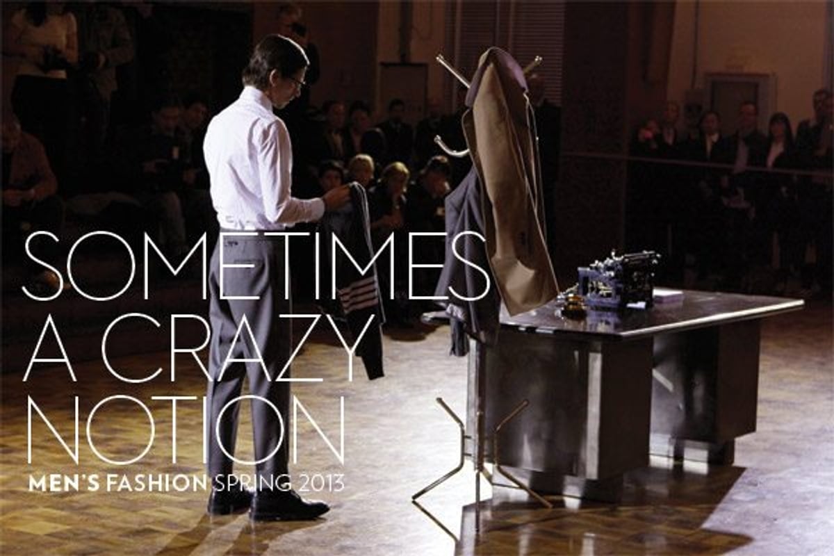 Mens FASHION Spring 2013 Cover Thom Browne