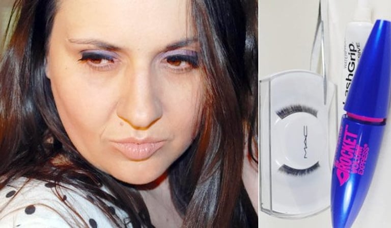 How to apply eyelashes - Sandra How to apply eyelashes - Sandra