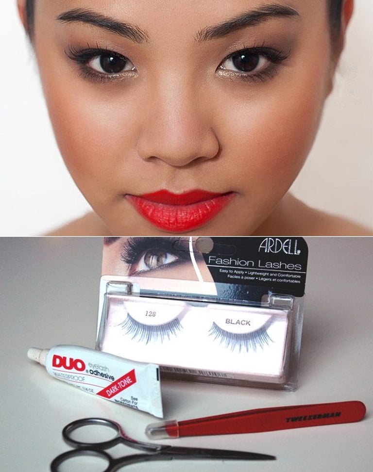 How to apply eyelashes - Tess How to apply eyelashes - Tess