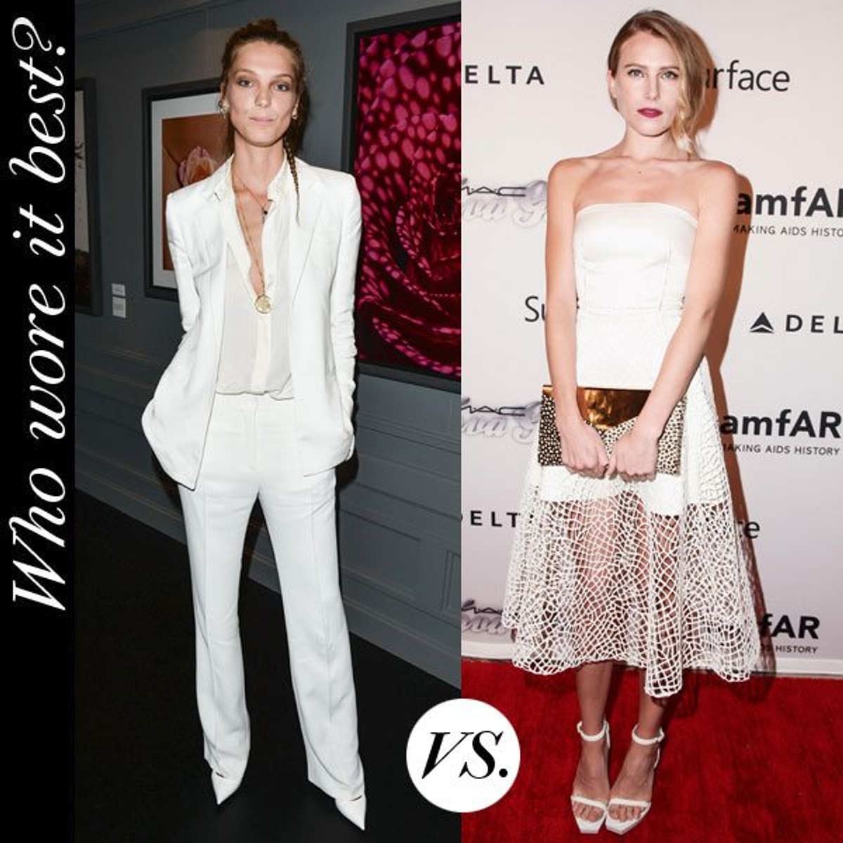 Daria Werbowy Dree Hemingway White