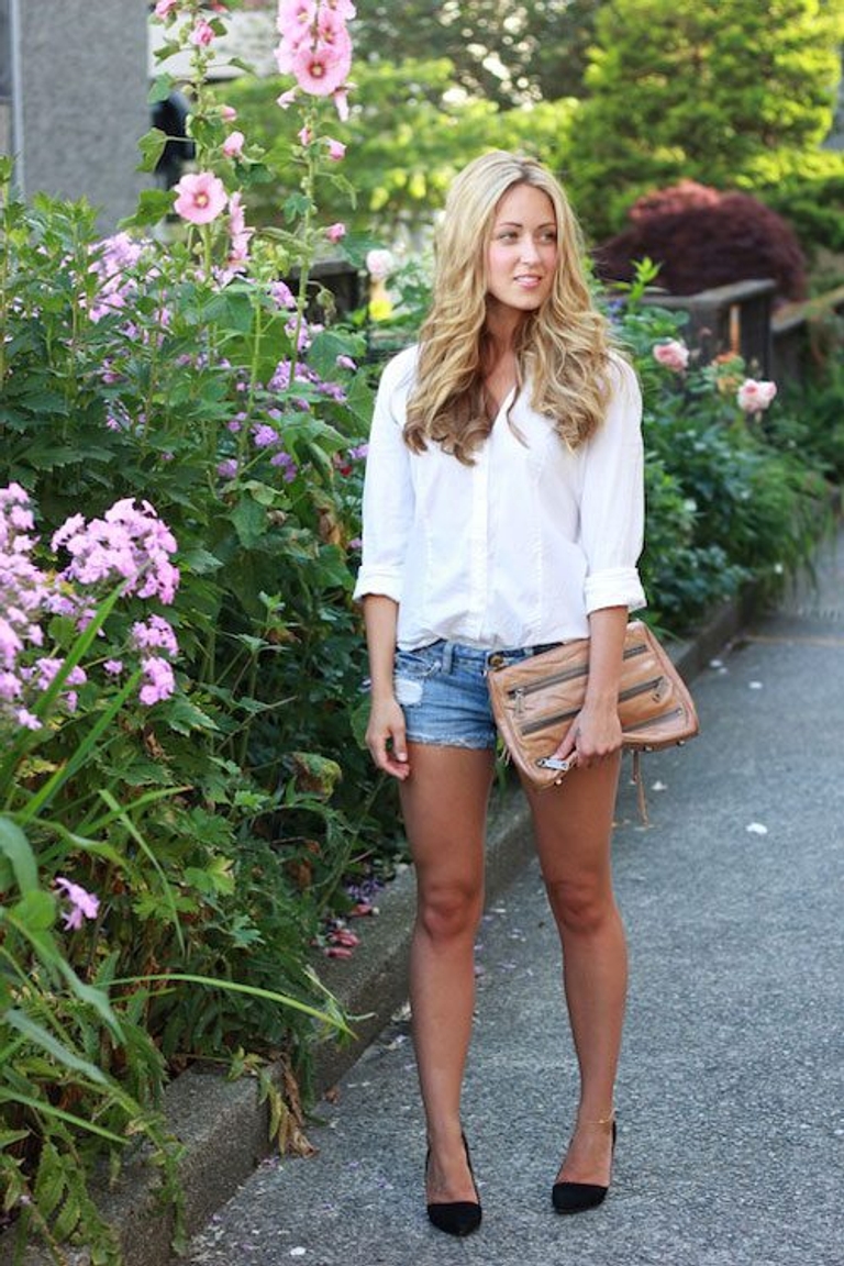 How to Wear Denim Shorts Cara McLeay