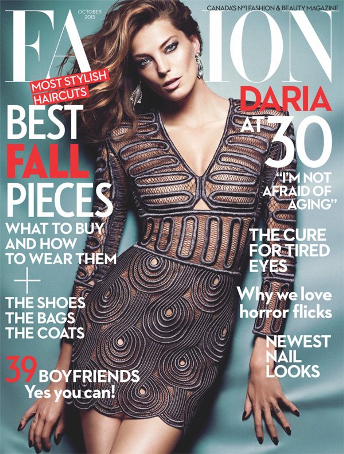Fashion Magazine October 2013 cover Daria