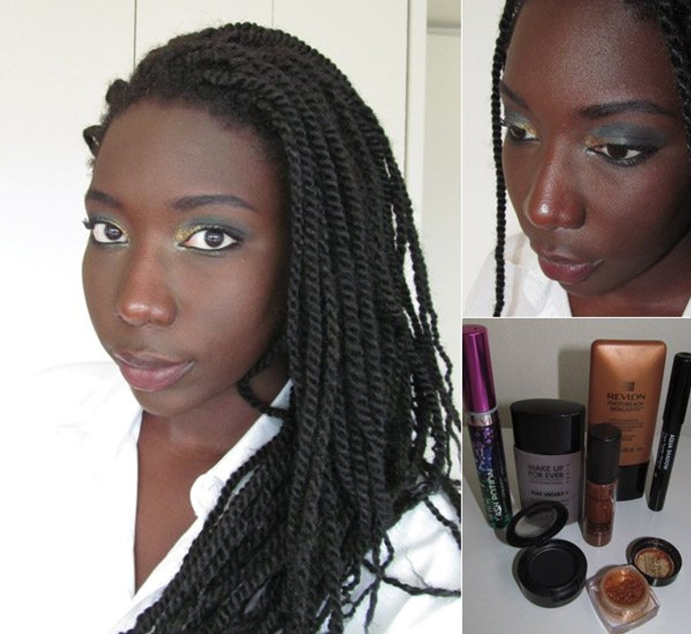 glitter makeup Aida