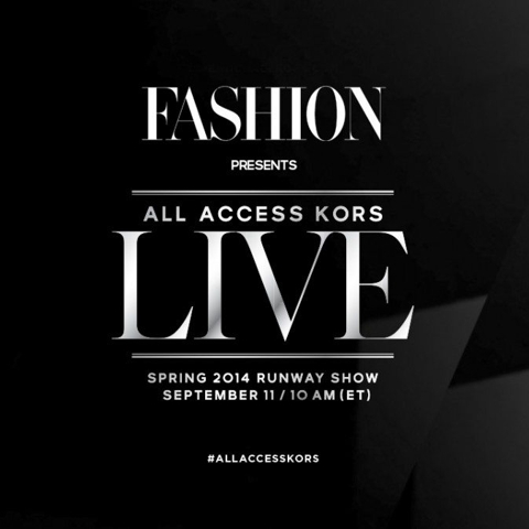 Exclusive: Watch the Michael Kors Spring 2014 livestream this Wednesday