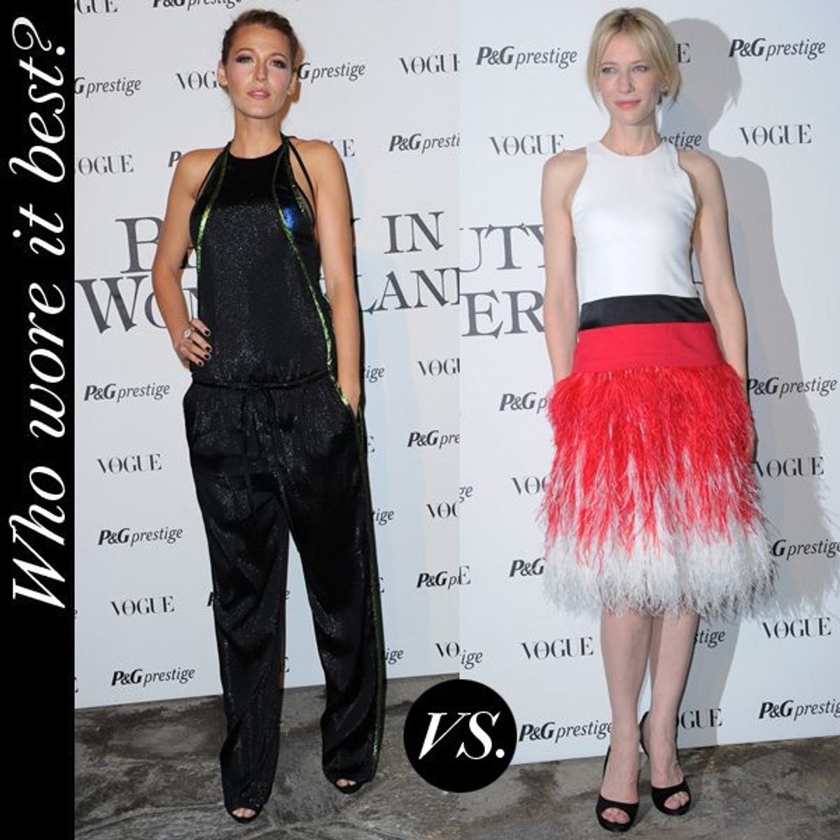 Blake Lively Cate Blanchett Milan Fashion Week