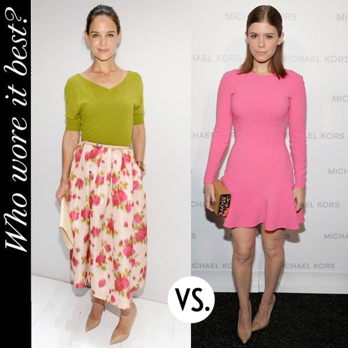 Michael Kors Spring 2014 Katie Holmes Kate Mara
