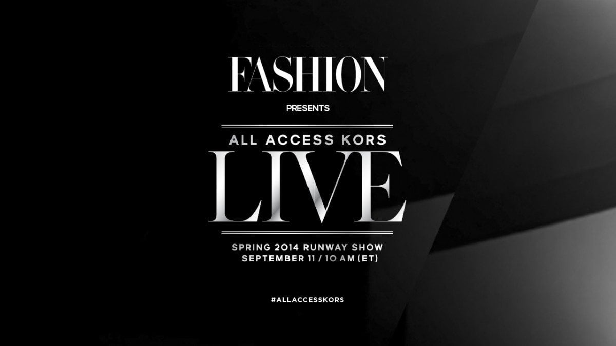 Michael Kors Spring 2014 livestream