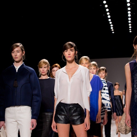 Joe Fresh Spring 2014: From raw-cut denim to watercolour flowers, it's all about the navy blues next season