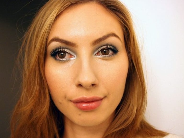 metallic makeup ellie
