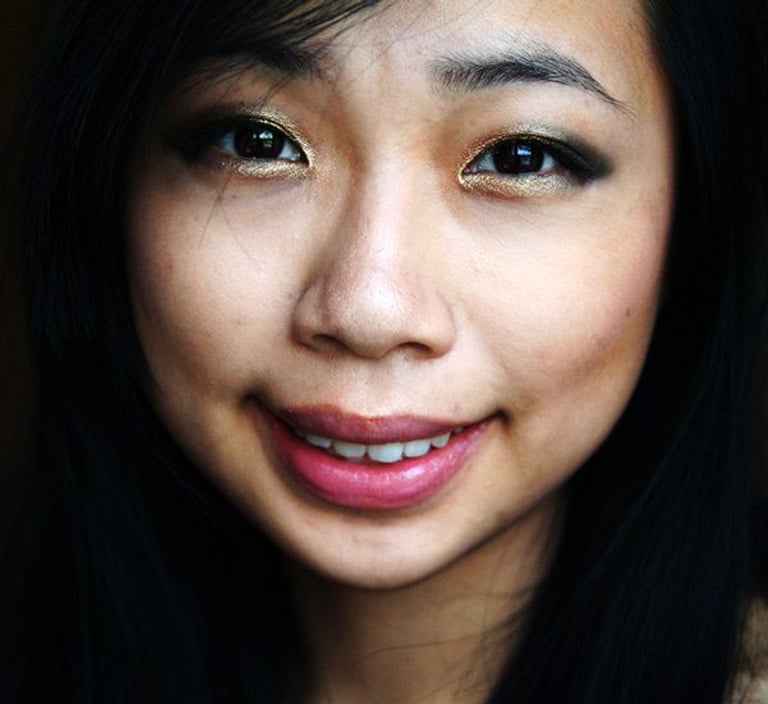 metallic makeup stephanie