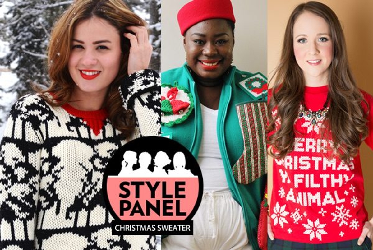 Ugly Christmas Sweater Style Panel