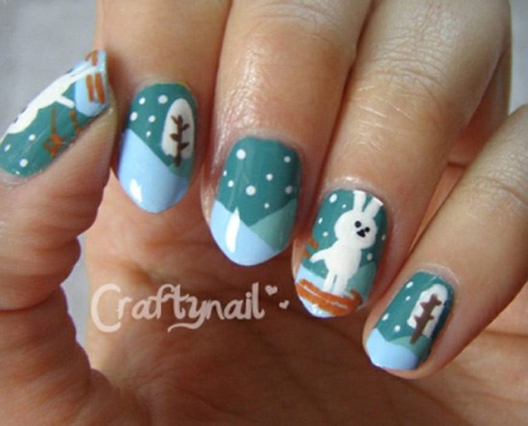 holiday nail art