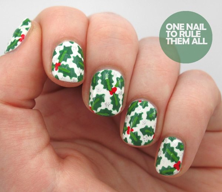 holiday nail art