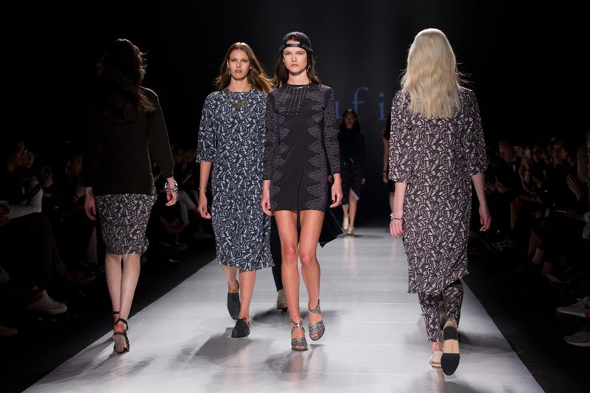 Beaufille Fall 2014: Girl gangs and monochrome are trending at fashion week