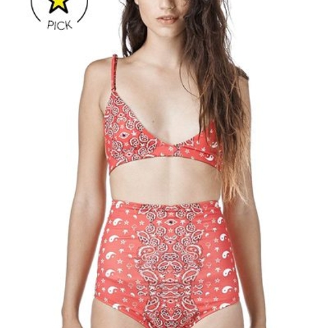 Afternoon delight: UNIF’s ying yang and paisley Zippy bikini