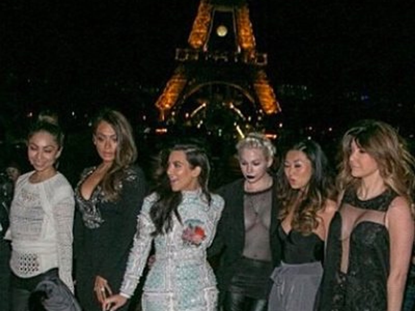 kim kardashian bachelorette party dress Is this an Insta wedding hint? Kim Kardashian wears Balmain to her Paris bachelorette  party