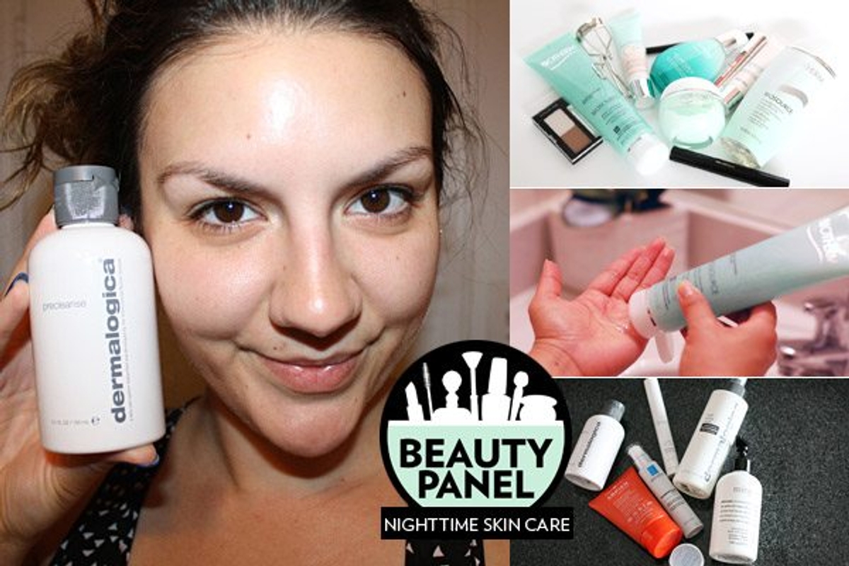 nighttime skin care beauty panel