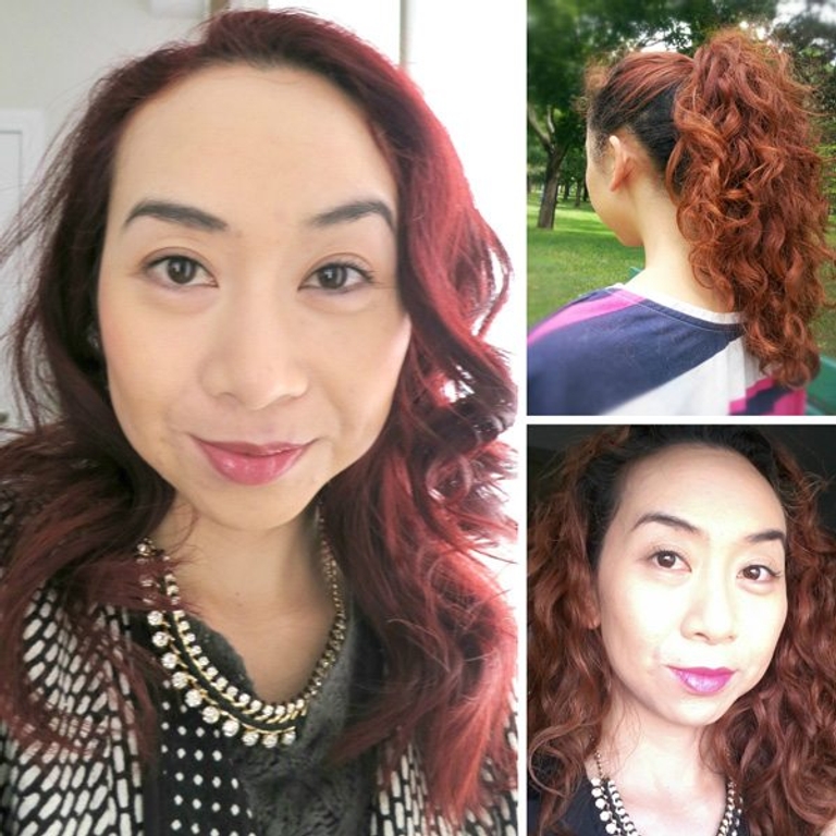 curly vs straight hairstyle elaine