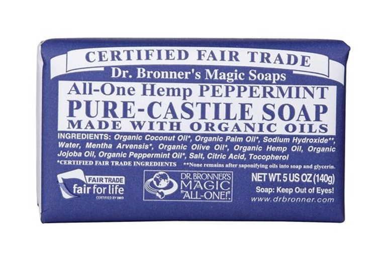Dr. Bronner's Peppermint Castile Bar Soap
