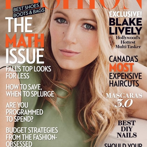 FASHION Magazine October 2014 Cover: Blake Lively