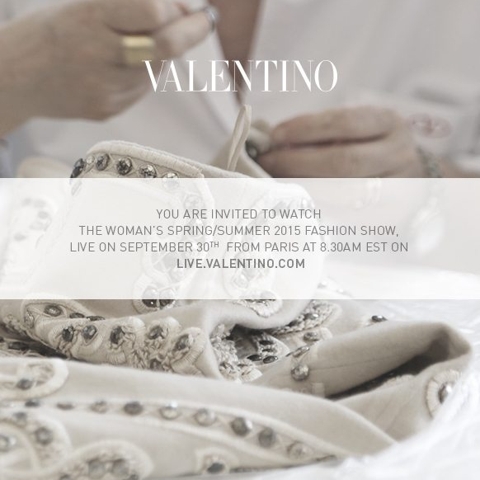 Valentino Livestream: Watch the Spring 2015 runway show here!