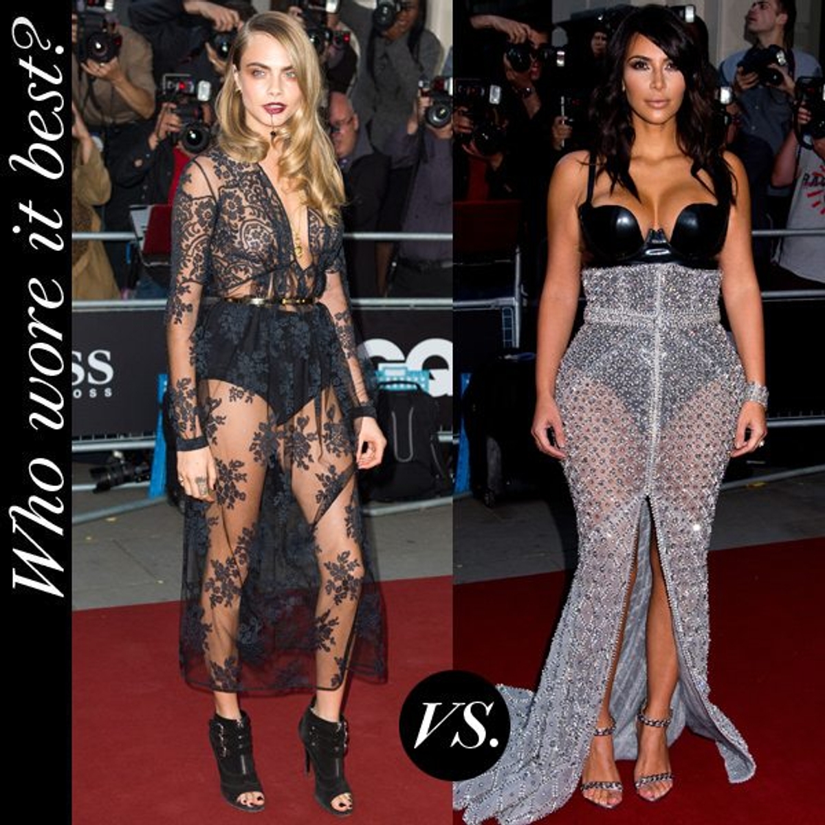 Cara Delevingne Kim Kardashian GQ Awards