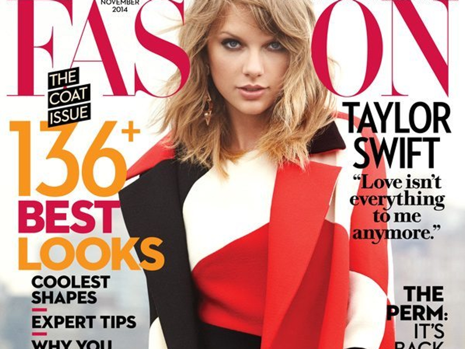 FASHION Magazine November 2014 Cover: Taylor Swift - FASHION Magazine