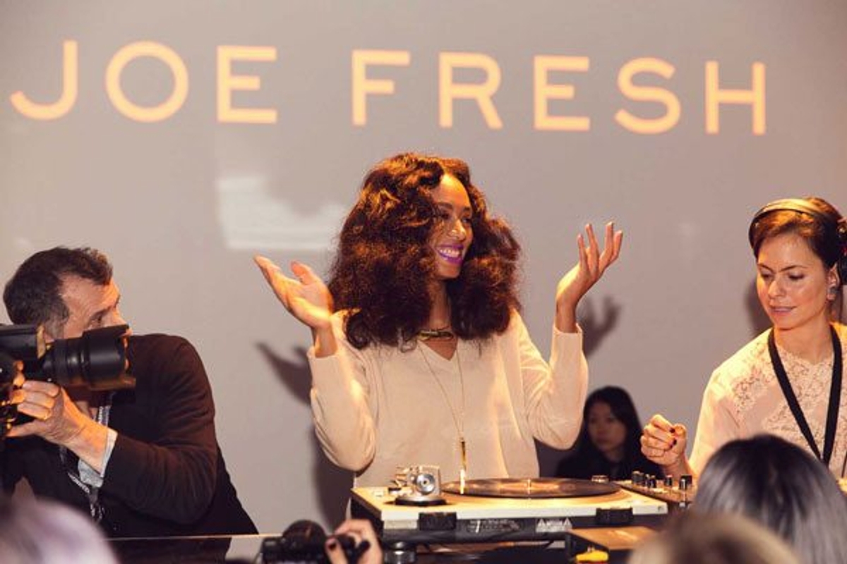 Joe Fresh Fashion Week Party Solange