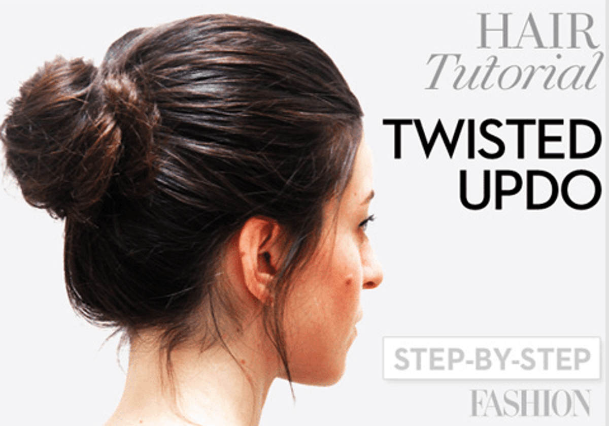 Holiday hair tutorial: 4 steps to the fastest (and chicest) twisted updo you've ever done