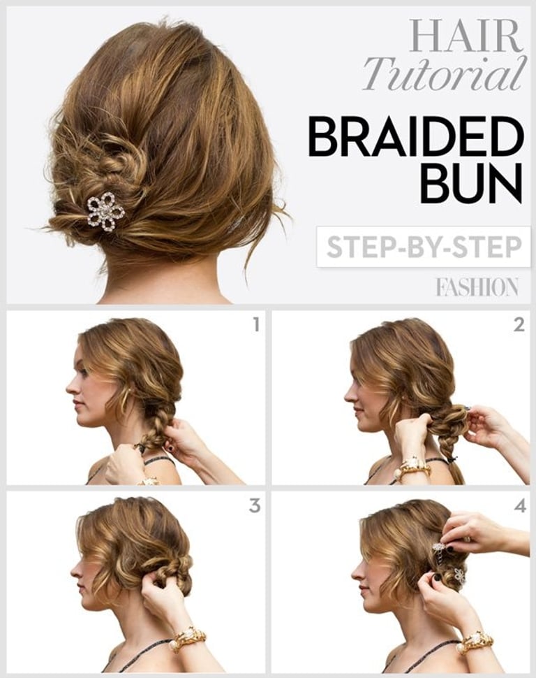 Holiday hair tutorial: Learn how to do a pretty braided bun for your next holiday soirée