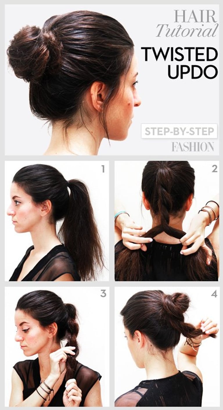 Holiday hair tutorial: 4 steps to the fastest (and chicest) twisted updo you've ever done